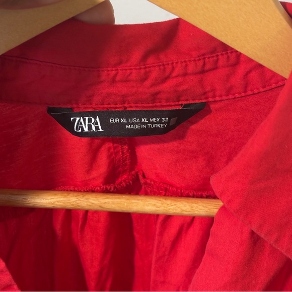 Zara Scarlet Mini Dress 100% cotton - Picture 11 of 16